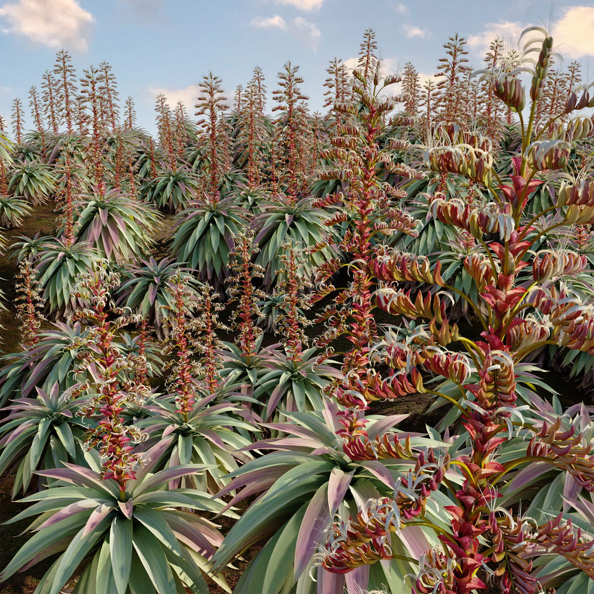 Alcantarea imperialis - Giant Bromeliad - Imperial Bromeliad 01 (3D Model) - Image 3